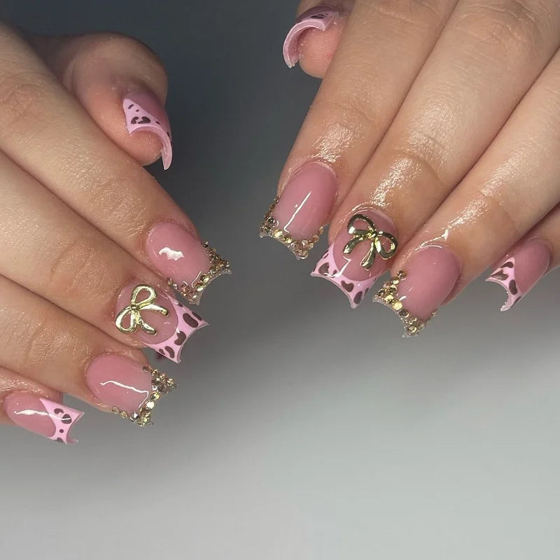 Chloe Pink Press On Nails