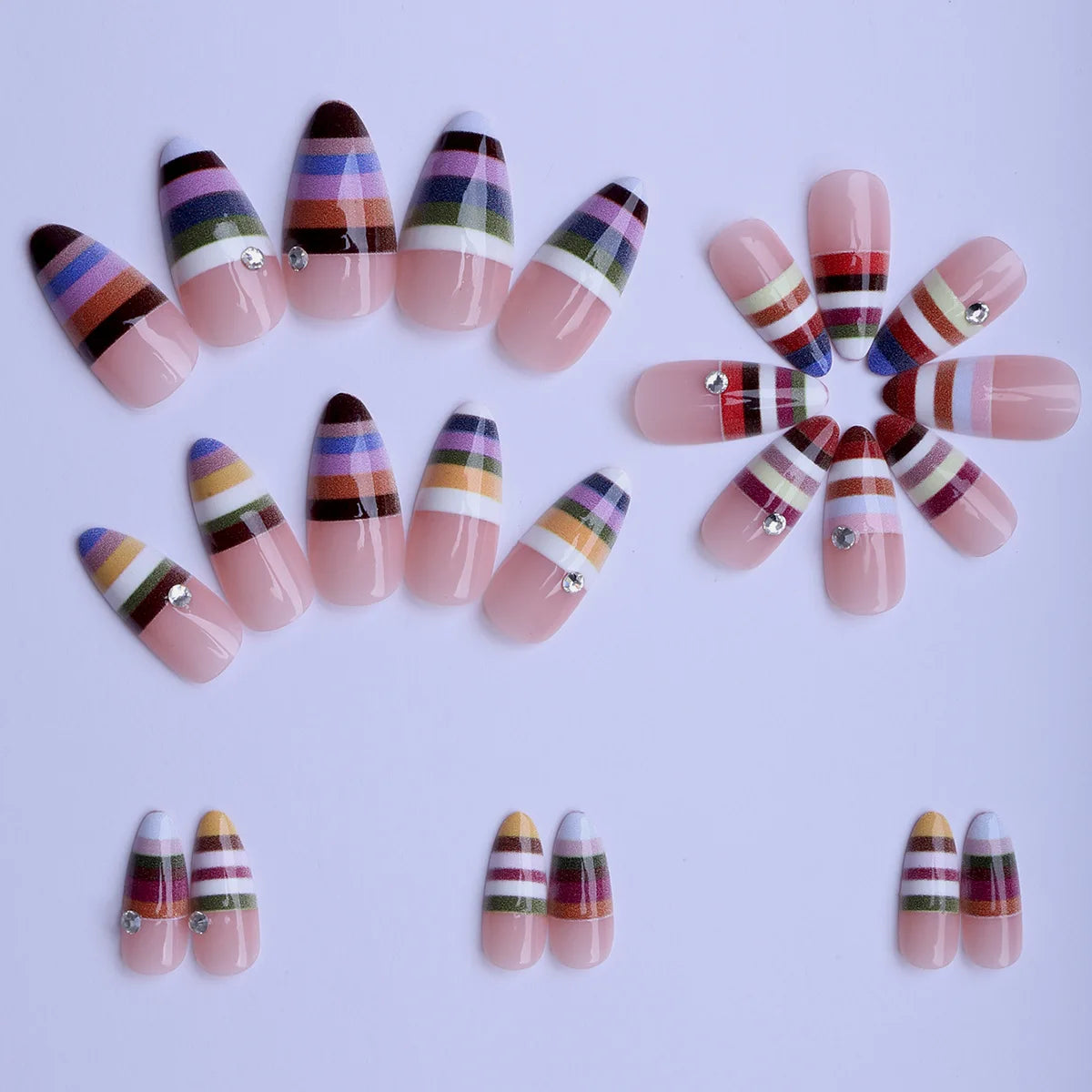 Penelope Rainbow Press On Nails