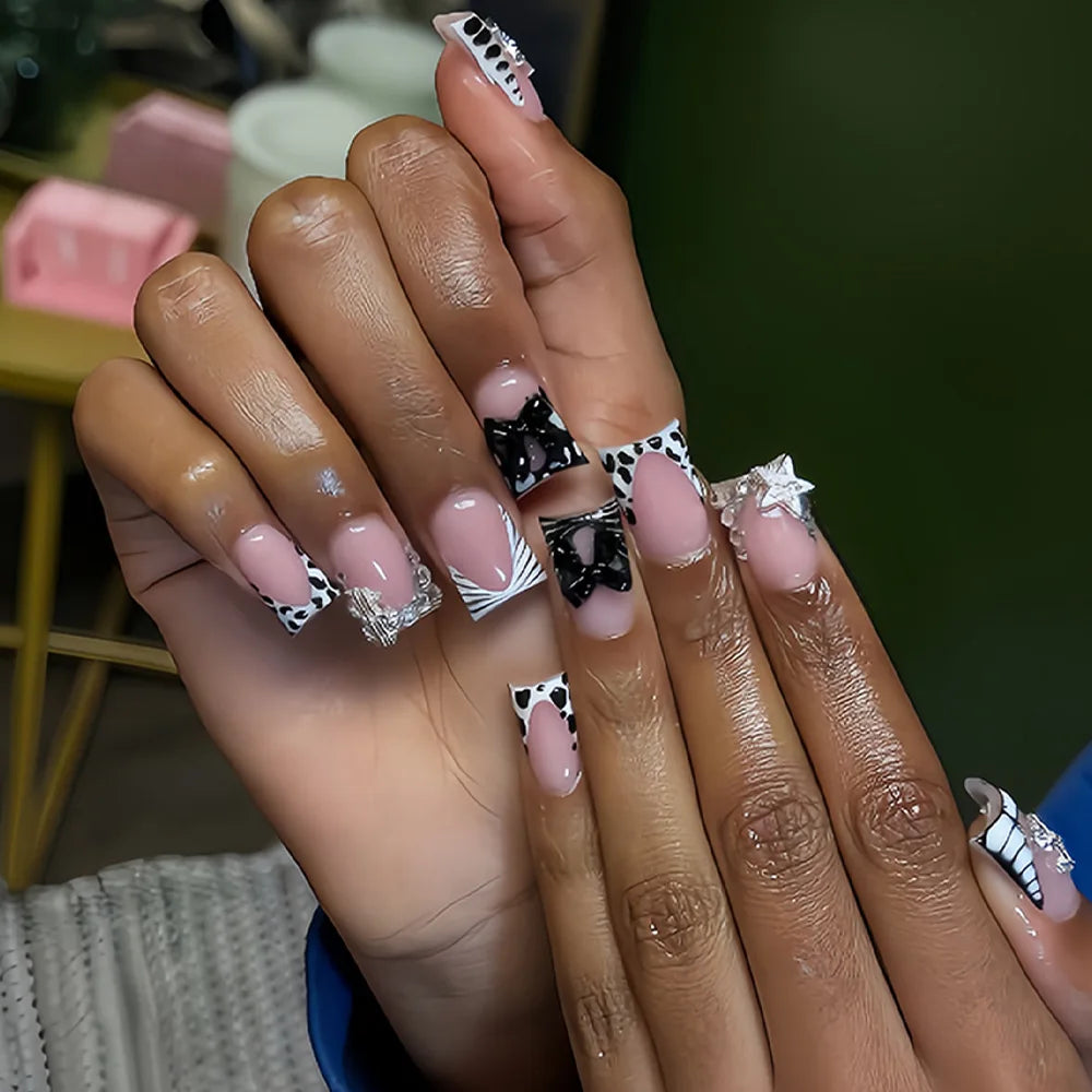 Celia Black Press On Nails