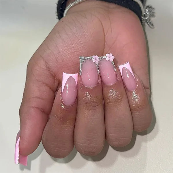 Isla Pink Press On Nails