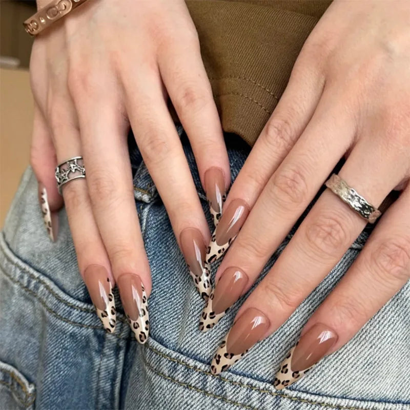 Sienna Leopard Press On Nails