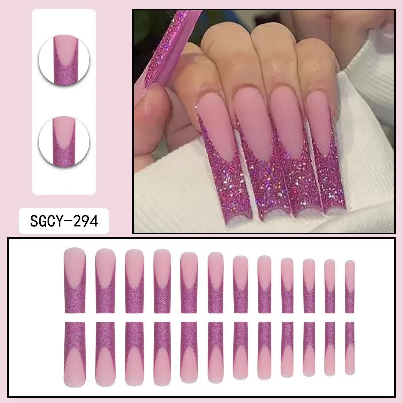 Amara Pink Press On Nails