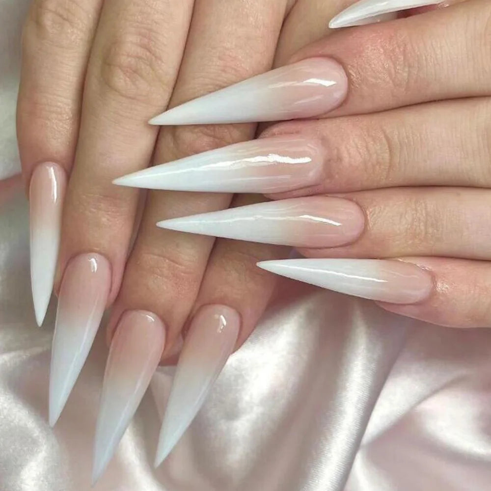 Adelaide White Press On Nails