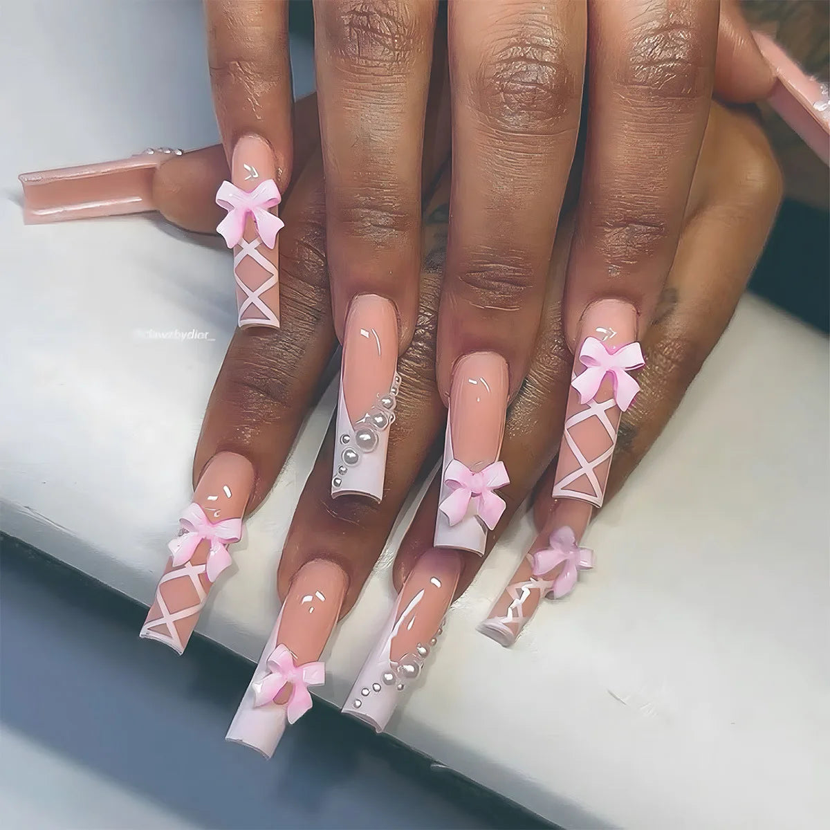 Maeve Pink Press On Nails