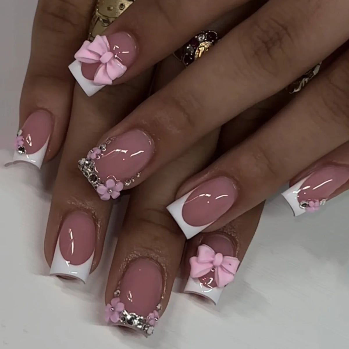 Cassidy Pink Press On Nails
