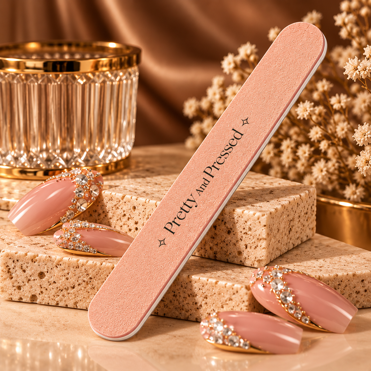 Pretty and Pressed nail file for press-on nails
