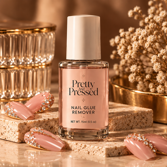 Pretty and Pressed press-on nail glue remover, luxe nail care