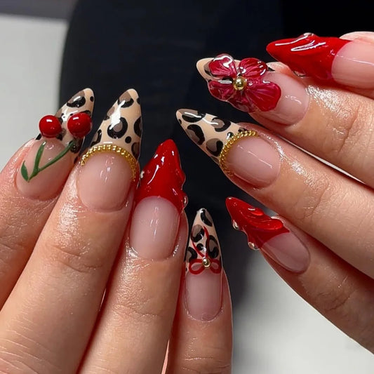 Adalyn Cherry Red Press On Nails