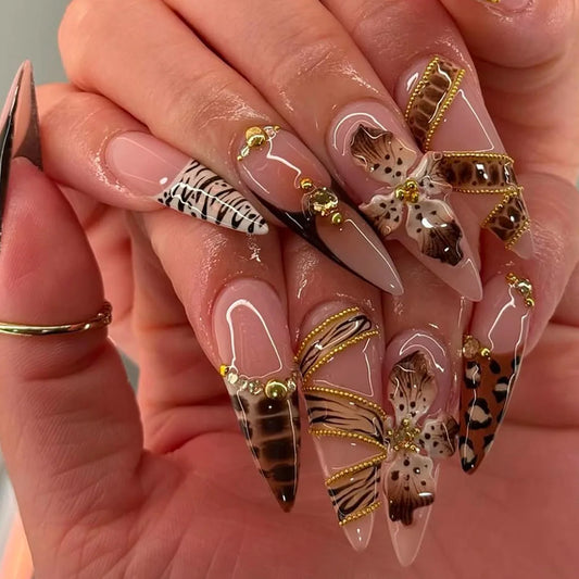 Zella Brown Press On Nails