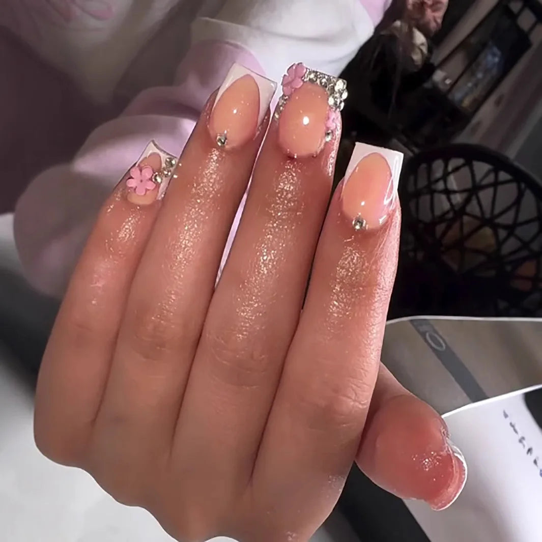 Gianna White Press On Nails