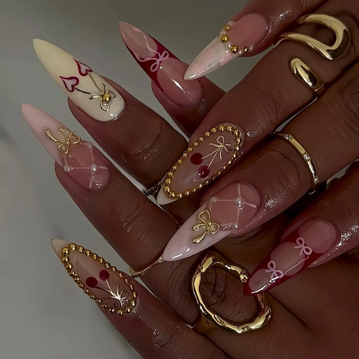 Alivia Nude Press On Nails