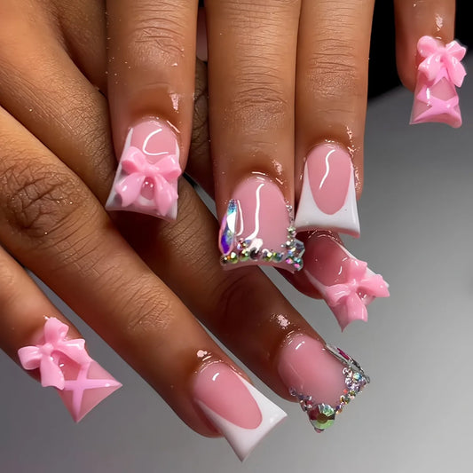 Annika Pink Press On Nails