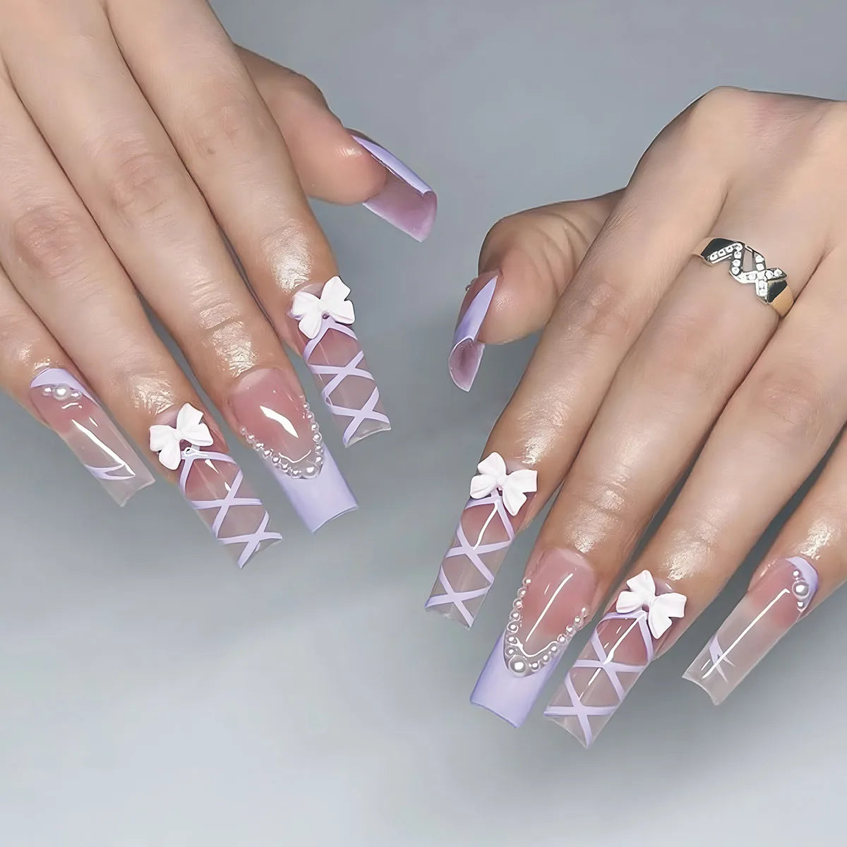 Maisie Lilac Press On Nails