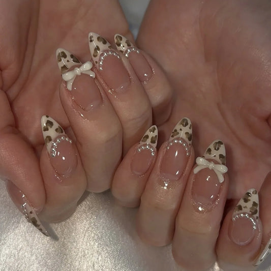 Selena Leopard Press On Nails