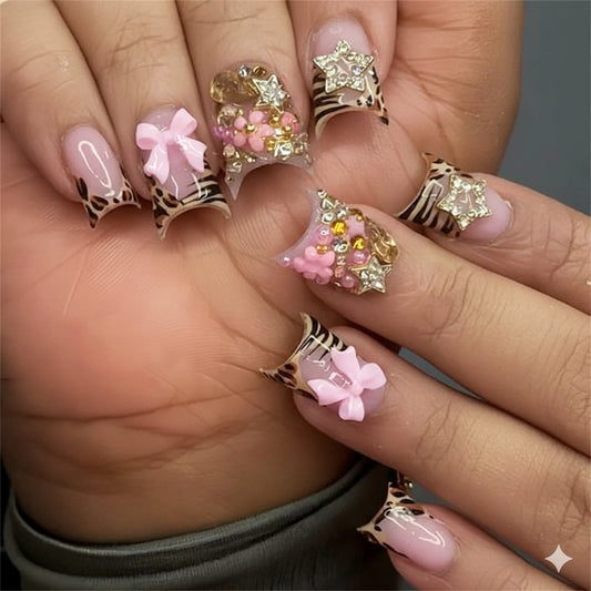 Brooklyn Leopard Press On Nails
