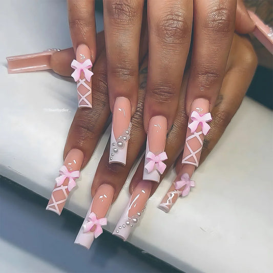 Maeve Pink Press On Nails