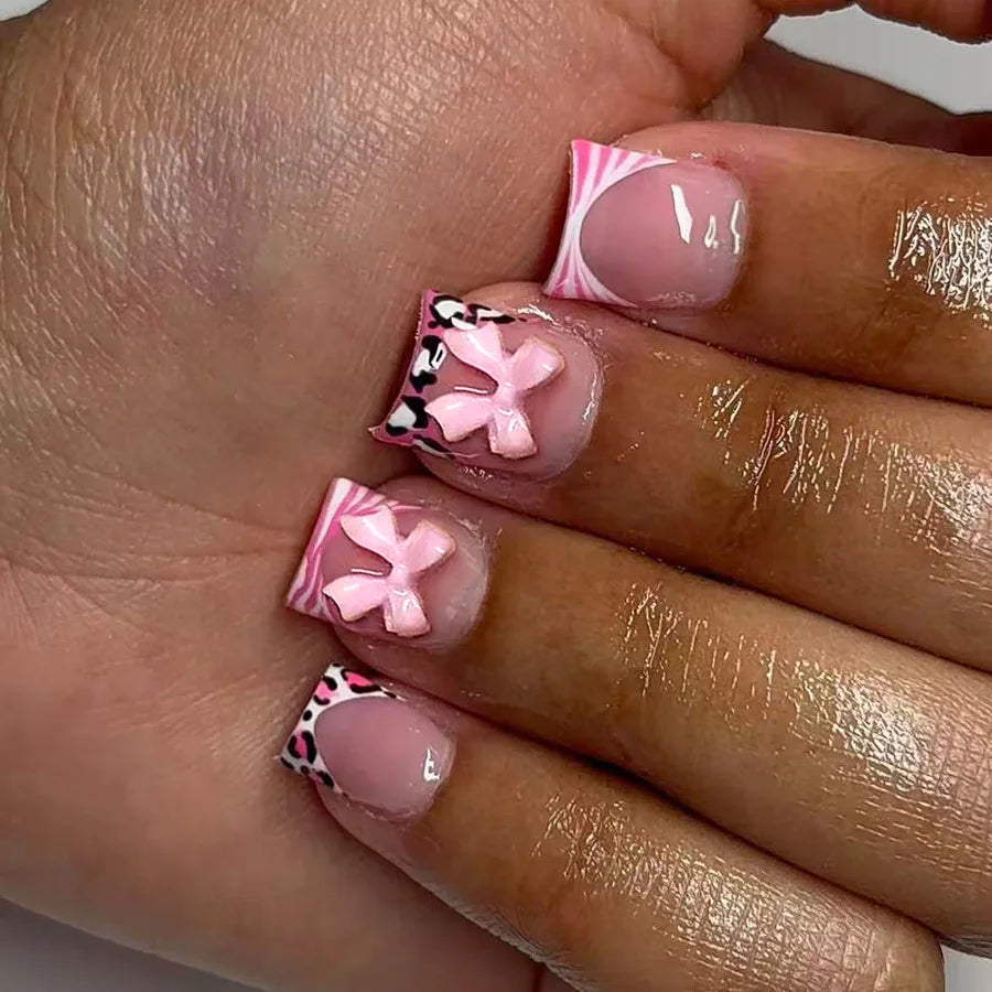 Ivy Pink Press On Nails