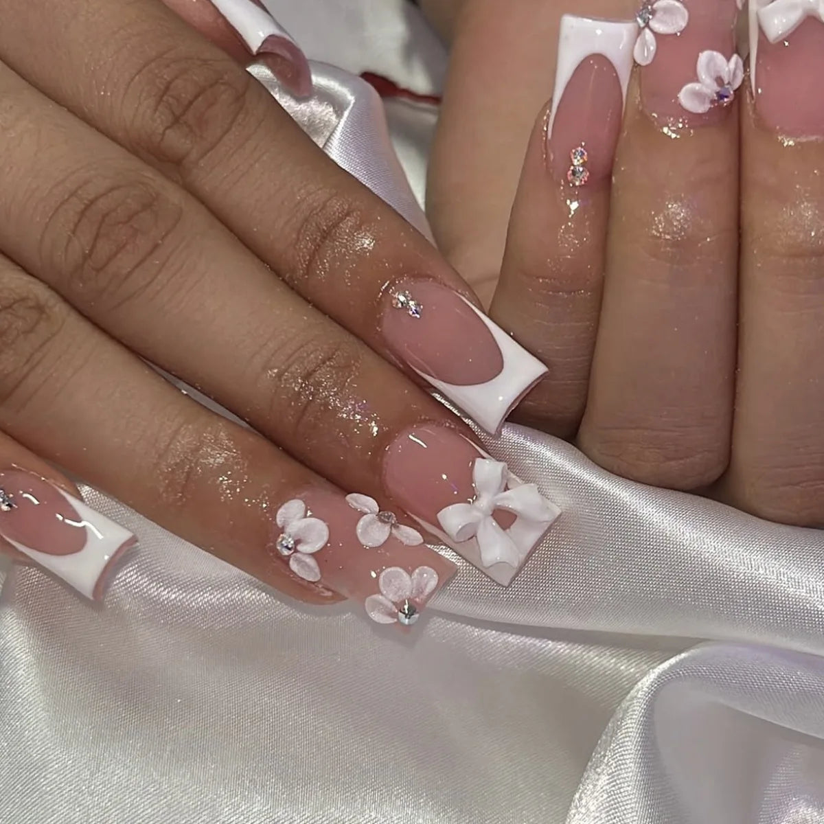 Eliana White Press On Nails