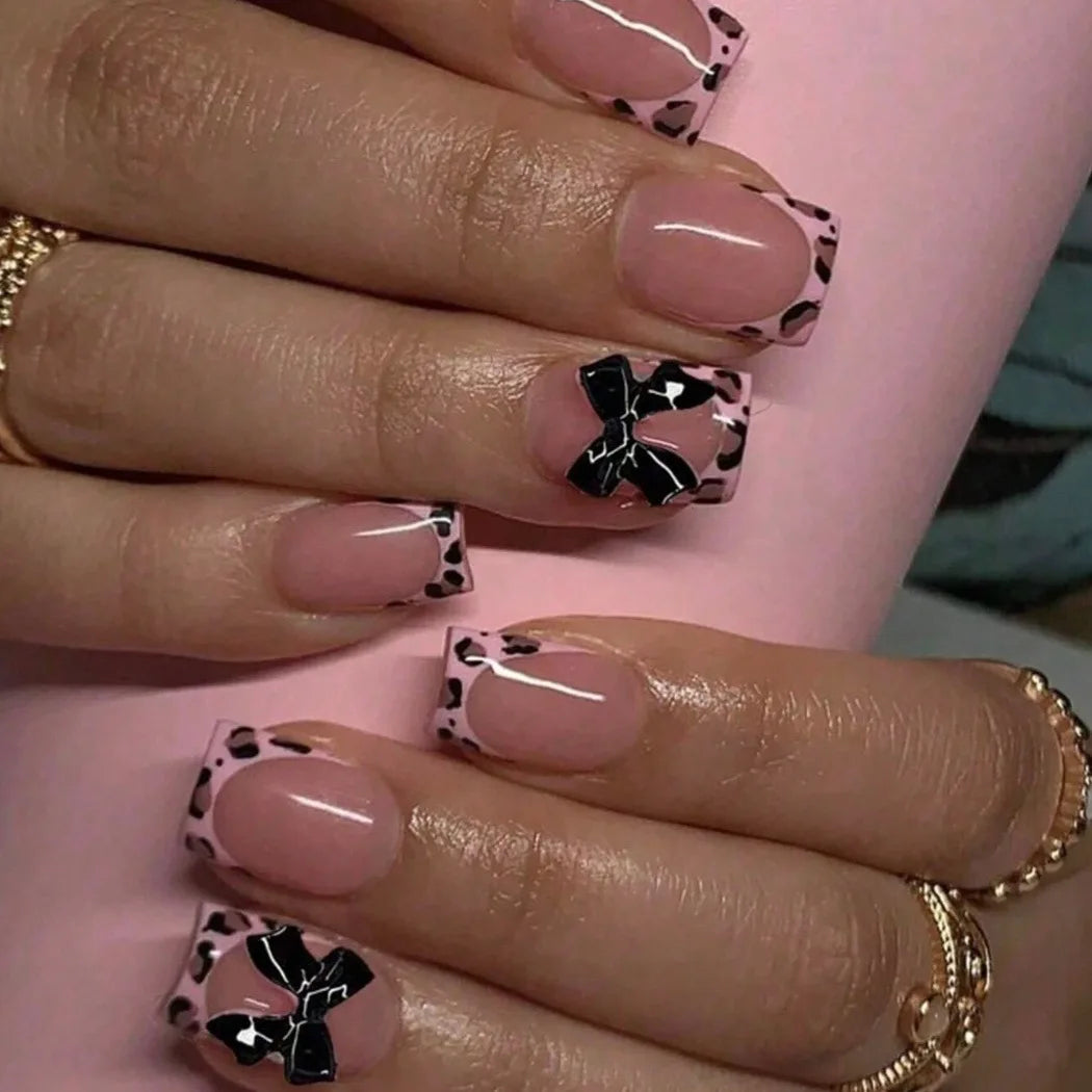 Bethany Leopard Press On Nails
