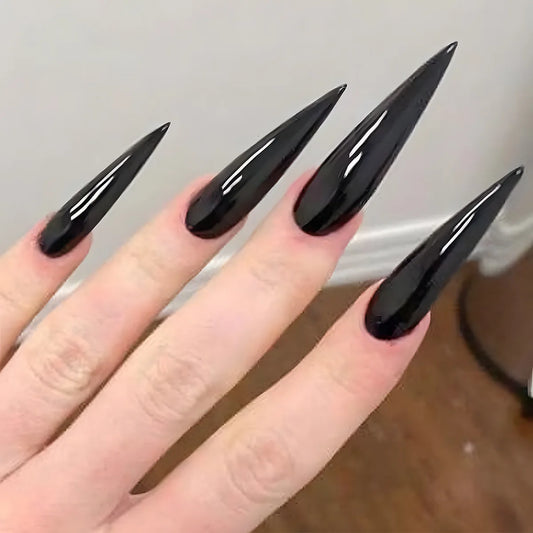 Talia Black Press On Nails