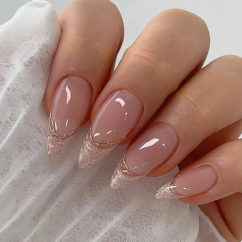Alice Nude Press On Nails