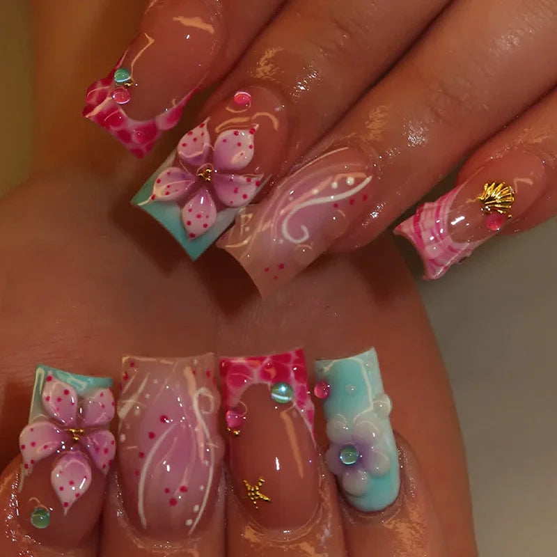 Esme Pink Press On Nails
