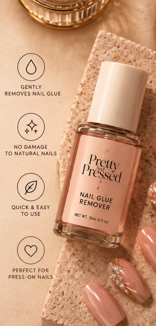 Press-on nail glue remover by Pretty and Pressed