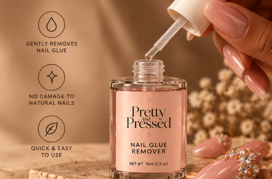 Nail glue remover included in the Pretty and Pressed Nail Necessities Kit