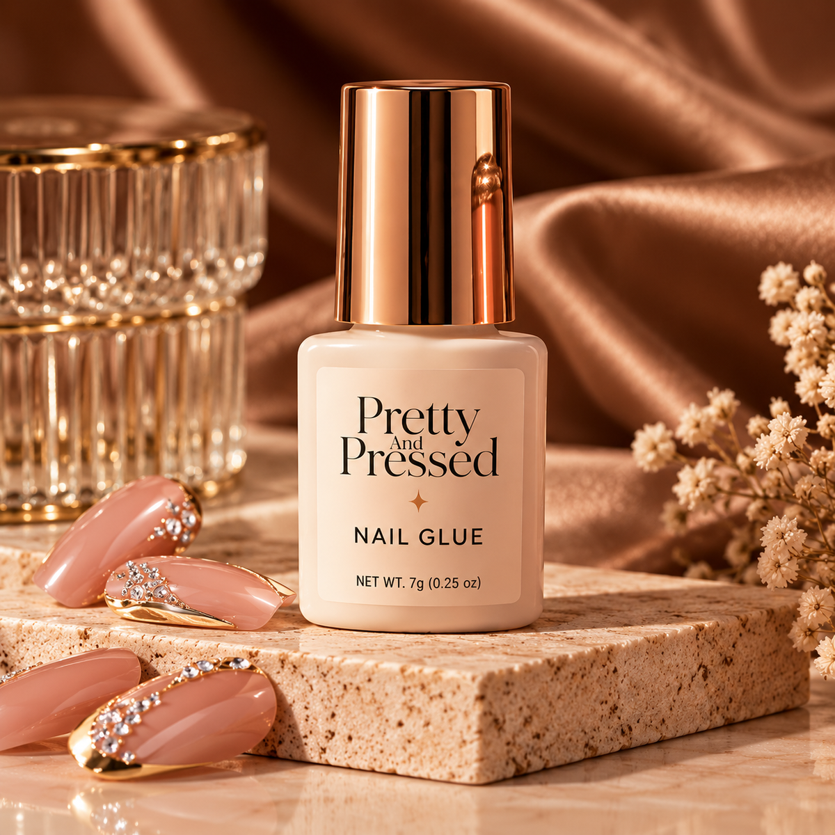 Pretty and Pressed press-on nail glue